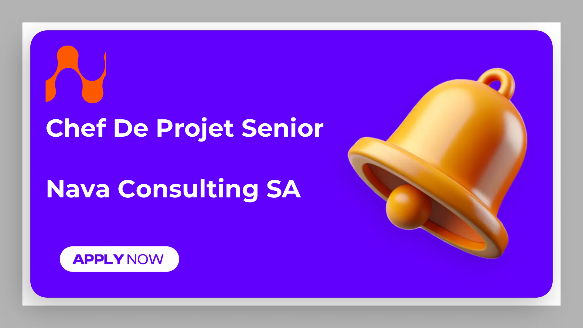 Chef de projet Senior, Genéve